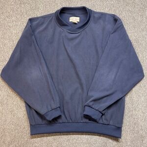 VTG 90's‎ Hunt Club Mens Navy Blue Golf Pullover Sweatshirt Long Sleeve Large